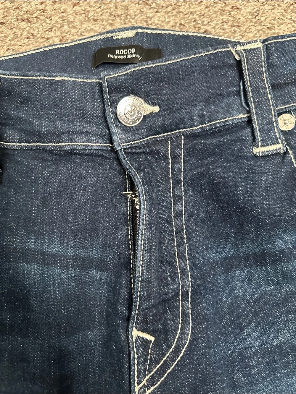 True religion Rocco relaxed skiny Men's Dark Blue Slim Fit Jeans 38